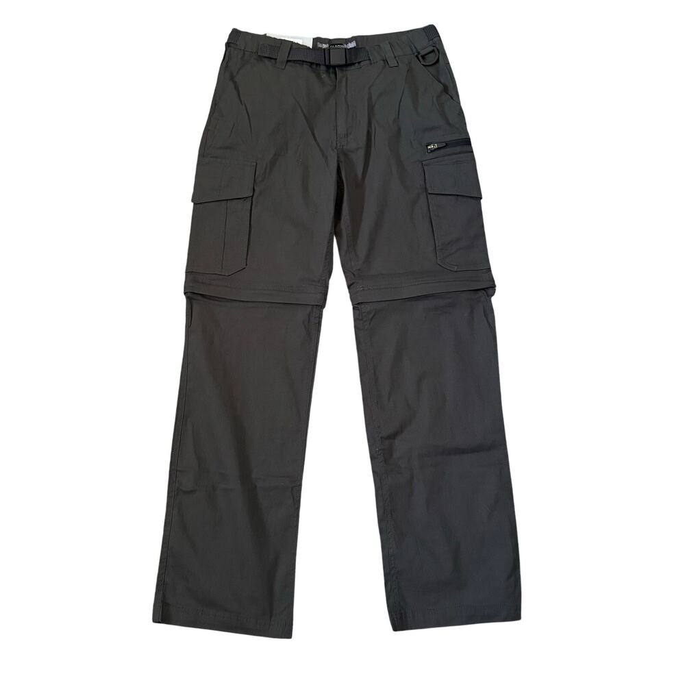 NEW B.C. Clothing Co. Men's SX32 Cargo Pants Drk Gray Zip-Off Legs Convertible